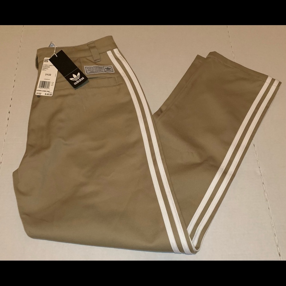 NEW Adidas Skateboarding Striped Pants Size 31x32